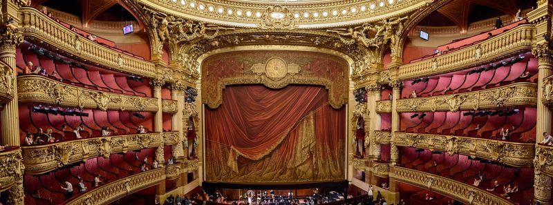 Illustration: The ornate interior of the Palais Garnier in Paris