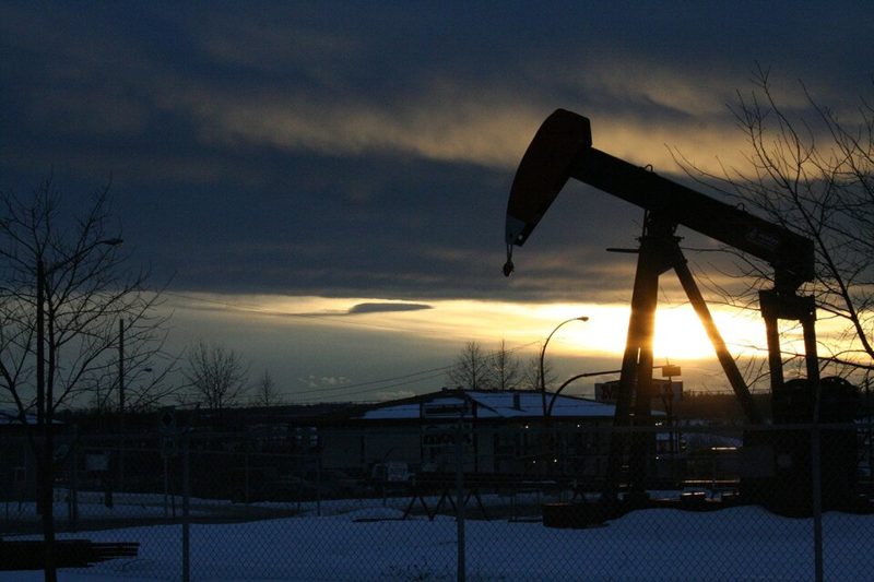Pump jack at Drayton Valley, Alberta